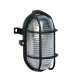 Black Oval Bulkhead Wall Security Light